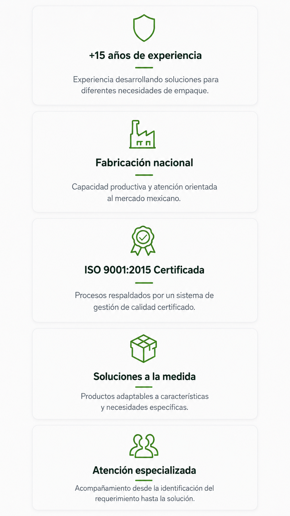 empaques industriales