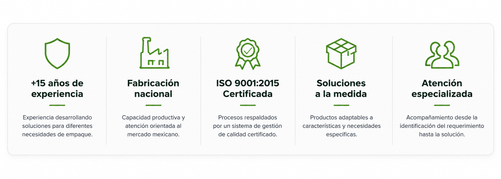 empaques industriales